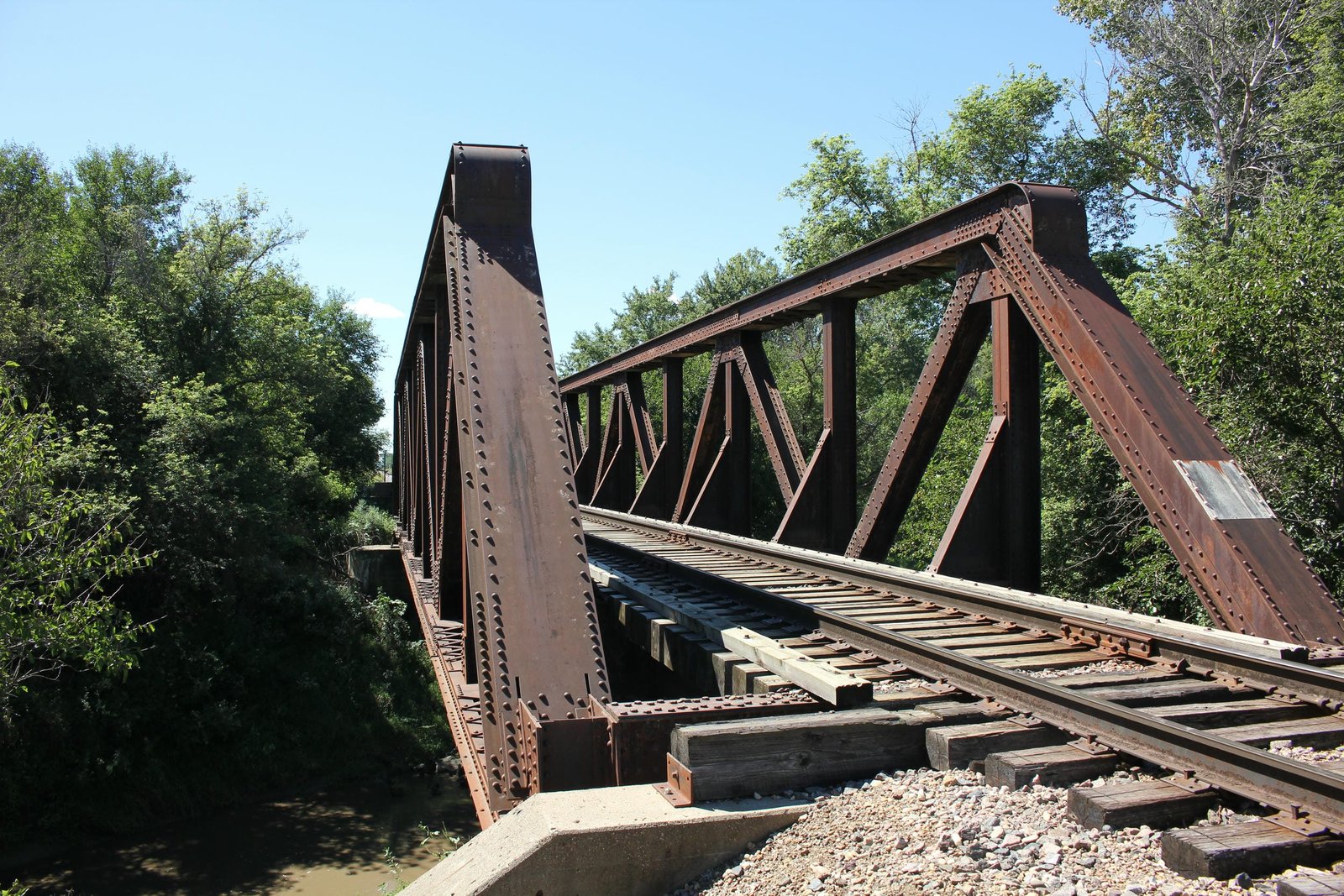 Looking south
